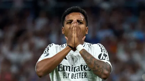 Rodrygo em ação pelo Real Madrid.