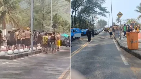 Vídeos da confusão antes de Flamengo x Peñarol. Foto: Reprodução Internet