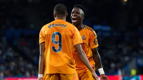 Mbappé e Vini Jr no Real Madrid.