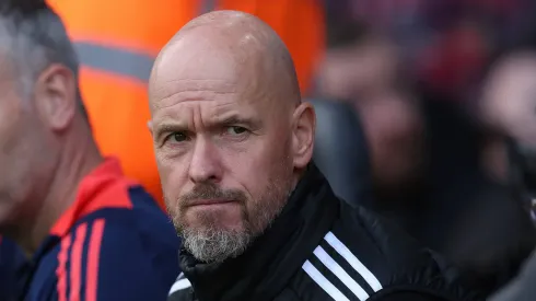 Erik Ten Hag em partida pelo Manchester United