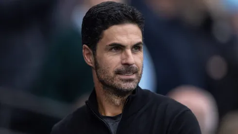 Arteta no Arsenal x Manchester City.
