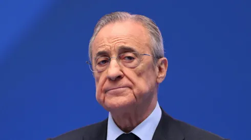 Florentino Pérez reprova VAR no clássico. Foto: David Ramos/Getty Images
