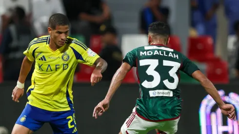 Ângelo marca gol em vitória no Al-Nassr. Foto: Yasser Bakhsh/Getty Images