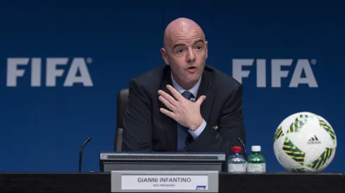 Gianni Infantino, presidente da Fifa. (Photo by Valeriano Di Domenico/Getty Images)