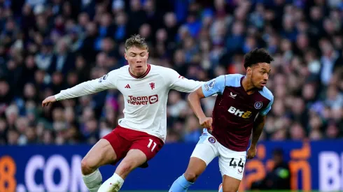 Aston Villa x Manchester United no começo do ano. Foto: IMAGO / PA Images