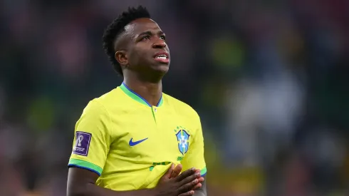 Vinicius Junior não poderá servir a Seleção Brasileira. (Photo by Laurence Griffiths/Getty Images)