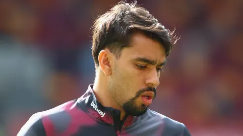 Lucas Paquetá com a camisa do West Ham.