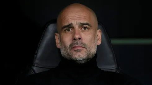 Pep Guardiola em partida pelo Manchester City
