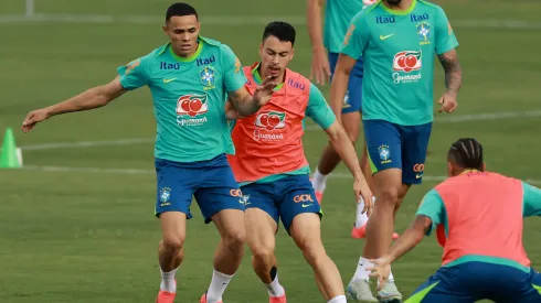 Gabriel Martinelli durante treino da Seleção Brasileira. Foto: IMAGO / Action Plus