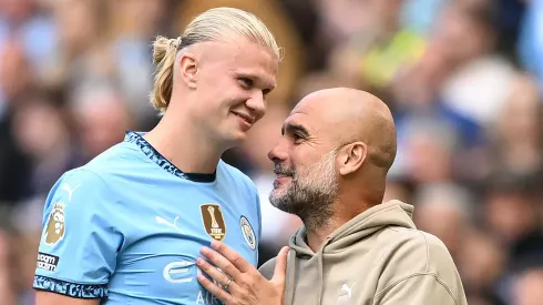 Guardiola concorda e Manchester City decide vender Haaland com duas condições. (Photo by Michael Regan/Getty Images)