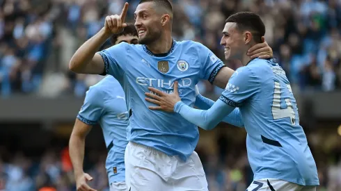 Manchester City entrou em campo contra o Fulham na última rodada da Premier League antes da Data Fifa (Foto: Gareth Copley/Getty Images)