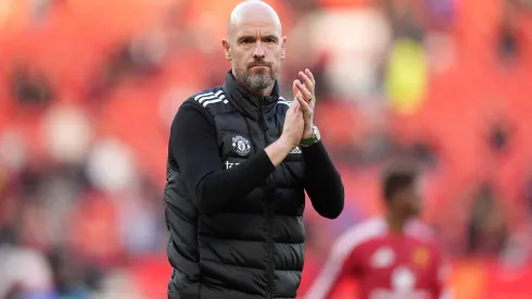 Erik Ten Hag em partida pelo Manchester United