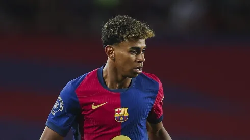 Lamine Yamal provoca influenciador antes do Real Madrid x Barcelona. Foto: Eric Alonso/Getty Images