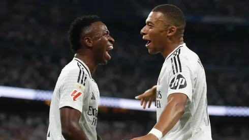 Vini Jr e Mbappé no Real Madrid.