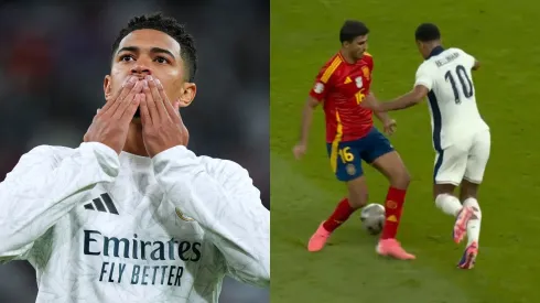 Bellingham e Rodri na Eurocopa. Foto Esq.: Angel Martinez/Getty Images e Foto Dir.: Reprodução