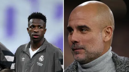 Guardiola abre o jogo sobre Vinicius Júnior e Bola de Ouro. Fotos: David Ramos e Michael Steele