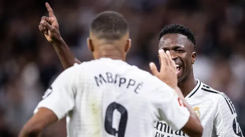 Mbappé e Vini Jr no Real Madrid.