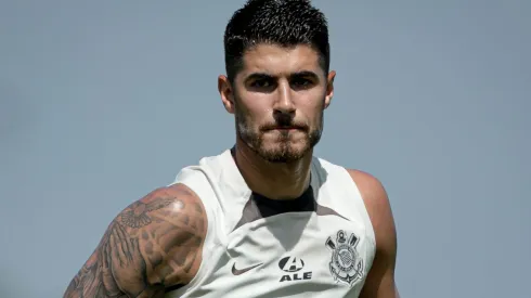 Pedro Raul no treino do Corinthians no CT Dr. Joaquim Grava. Foto: Rodrigo Coca/Agência Corinthians