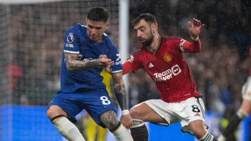Enzo Fernandez do Chelsea e Bruno Fernandes do United