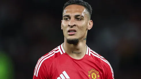 Antony, do Manchester United. Rúben Amorim pode pedir substituto do jogador brasileiro. Foto: IMAGO / News Images