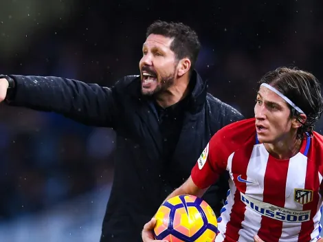 Filipe Luís tem conselho de Simeone antes da grande final