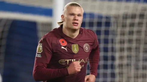 Erling Haaland em partida pelo Manchester City