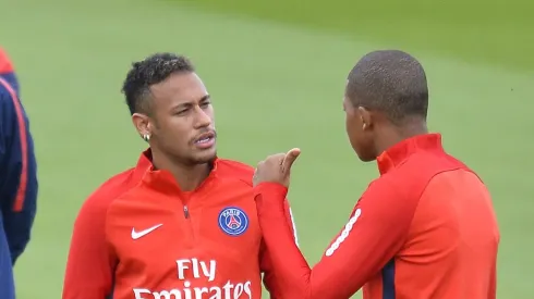 Neymar e Mbappé juntos no Paris Saint-Germain. Foto: Aurelien Meunier/Getty Images