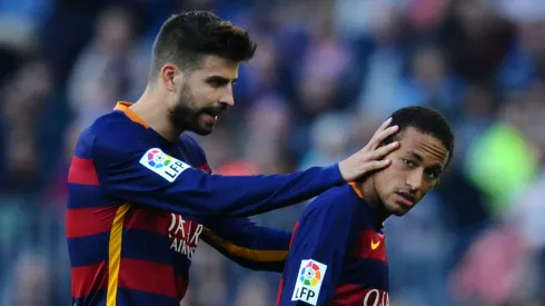 Piqué e Neymar juntos no Barcelona. Foto: David Ramos/Getty Images