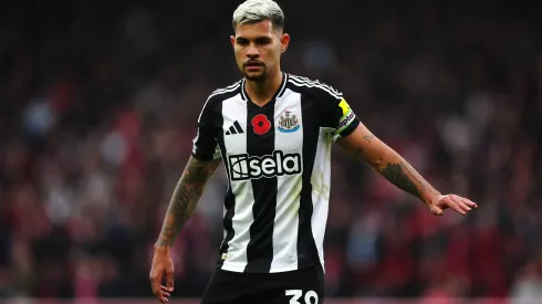 Nottingham Forest v Newcastle United - Premier League - City Ground Newcastle United s Bruno Guimaraes during the Premier League match at the City Ground, Nottingham. Picture date: Sunday November 10, 2024. EDITORIAL USE ONLY No use with unauthorised audio, video, data, fixture lists, club/league logos or live services. Online in-match use limited to 120 images, no video emulation. No use in betting, games or single club/league/player publications. PUBLICATIONxNOTxINxUKxIRL Copyright: xMikexEgertonx 78167103