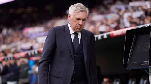 Carlo Ancelotti em partida pelo Real Madrid