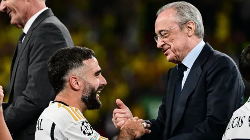 Florentino Pérez e Dani Carvajal juntos