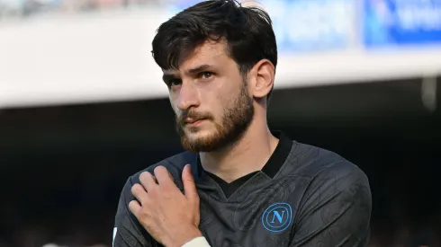 Khvicha Kvaratskhelia é alvo do Manchester United. foto:<br />
IMAGO / Italy Photo Press