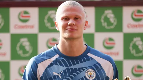 Gigante espanhol pode tirar Haaland do Manchester City em acordo de R$ 1,2 bilhão (Photo by Alex Pantling/Getty Images)