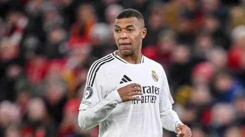 Kylian Mbappé em partida pelo Real Madrid