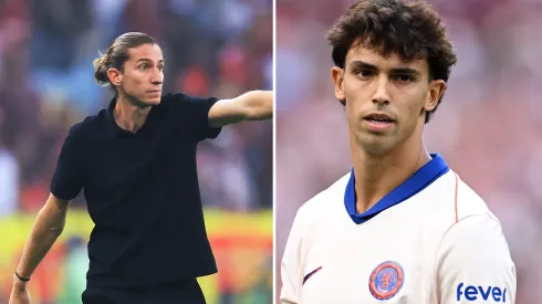 Chelsea quer atacante do Flamengo ao lado de João Félix. Fotos: Buda Mendes e Justin Setterfield/Getty Imagens