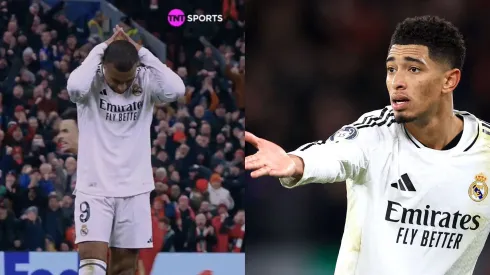 Bellingham passa confiança para Mbappé. Foto: Jessica Hornby