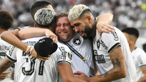 Botafogo comemorando a Libertadores da América