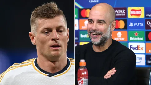 Guardiola quer meia criticado por Kroos no Man City. Fotos: Justin Setterfield e Alex Livesey/Getty Imagens
