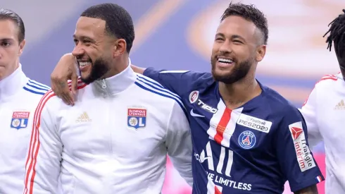 Neymar Jr e Depay em ação no futebol francês.