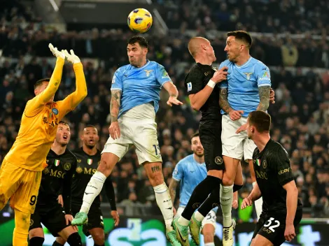 Lazio recebe Napoli em duelo eliminatório da Copa da Itália