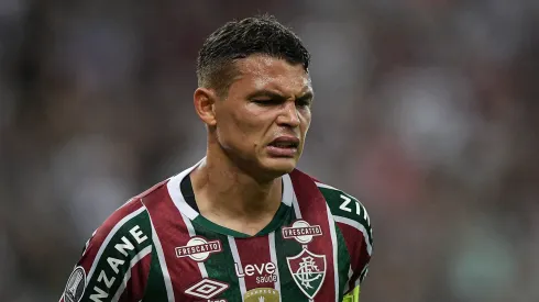 Thiago Silva jogador do Fluminense durante partida contra o Atlético-MG
