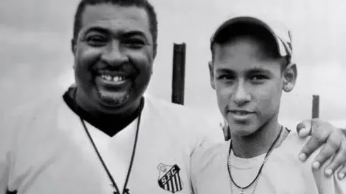 Betinho ao lado de Neymar - Foto: Divulgação/ SantosFC