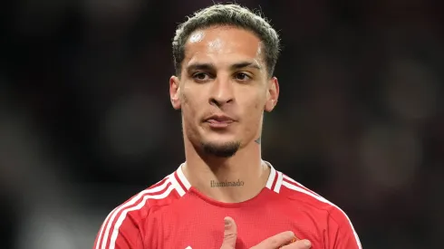 Antony, pelo Manchester United, contra o Bodo Glimt. Foto: IMAGO / PA Images
