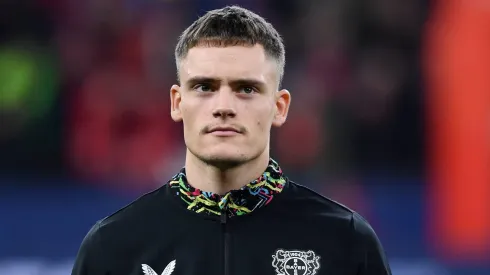 Florian Wirtz, do Bayer Leverkusen, é um dos desejos do Manchester City. Foto: IMAGO / DeFodi Images