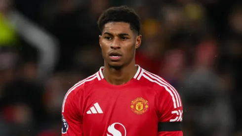 Marcus Rashford em partida pelo Manchester United