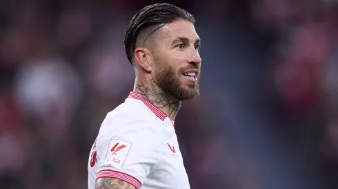 Sergio Ramos ainda em ação com a camisa do Sevilla.