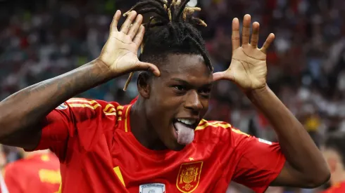 Barcelona pode ver Nico Williams assinar com um dos principais clubes da Premier League (Photo by Richard Pelham/Getty Images)