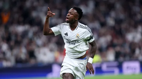 Vini Jr. comemora gol durante partida pelo Real Madrid – Foto: Imago