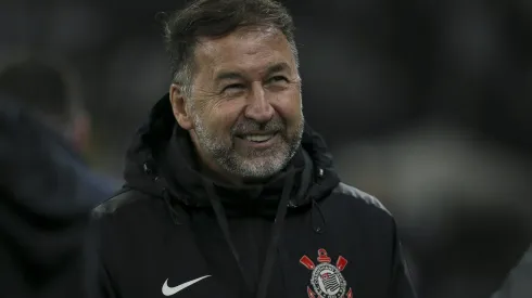 Augusto Melo, presidente do Corinthians fala sobre o futuro do clube – (Photo by Ricardo Moreira/Getty Images)