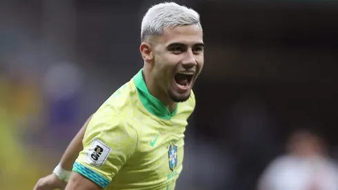 Andreas Pereira com a camisa da Seleção Brasileira. Foto: Wagner Meier/Getty Images